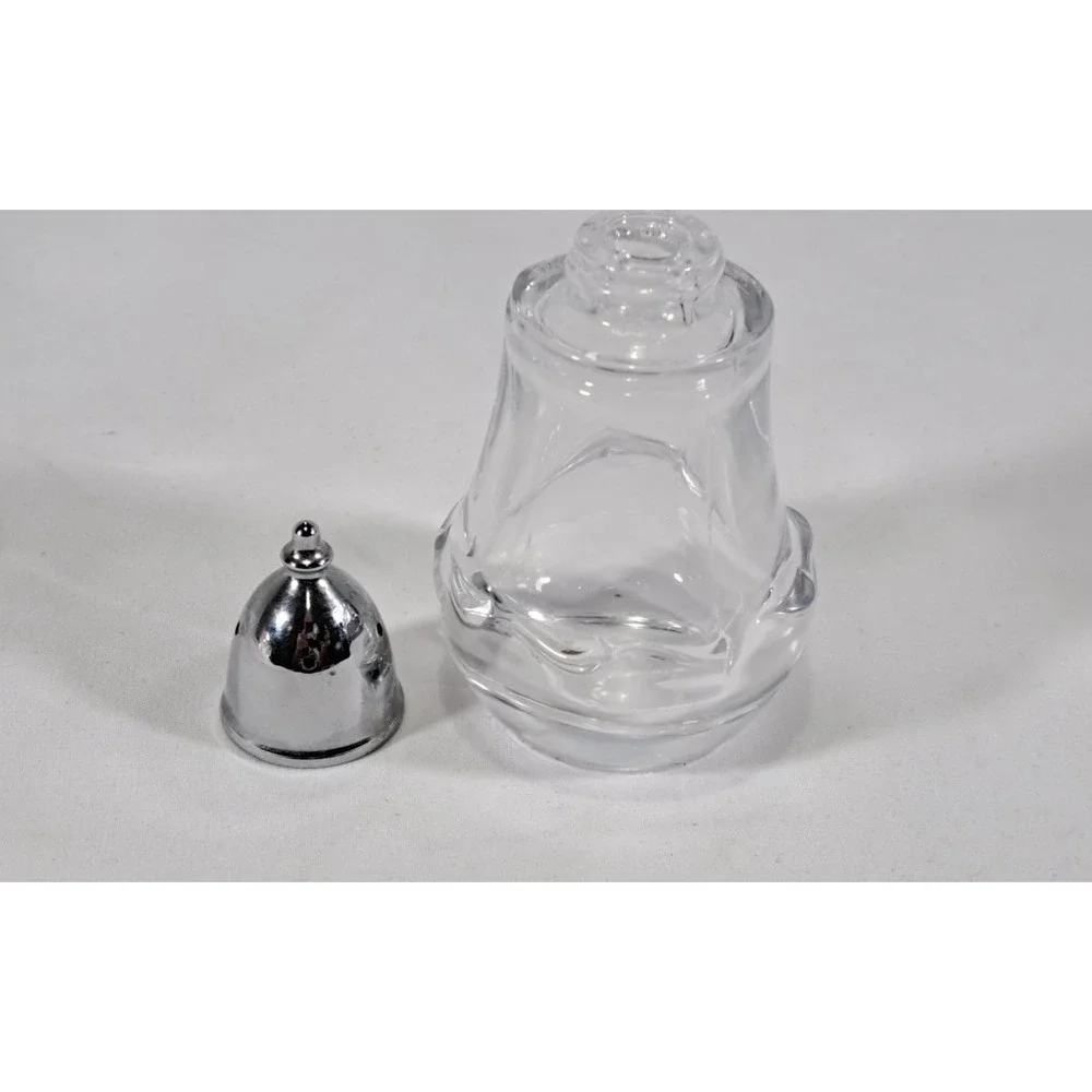Vintage FOSTORIA Salt & Pepper Shaker Set Century With Metal Lids - Circa 1950s